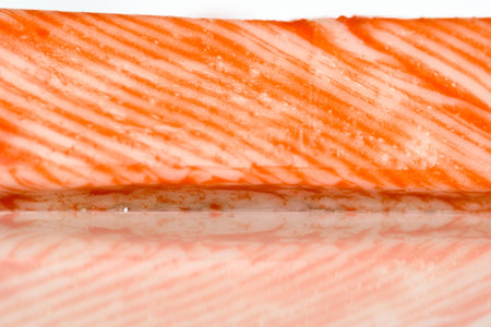 Isolated crab sticks.