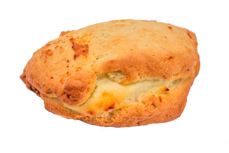 Isolated cottage cheese cookies.の写真素材