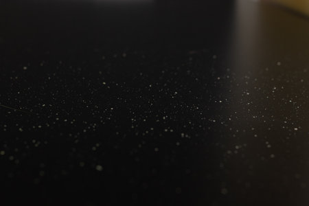 Dust and scratches design Black abstract background Vintage effect Copy space