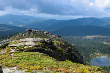 Landscape of the Ergaki, Krasnoyarsk Territory, Siberia, Russiaの写真素材