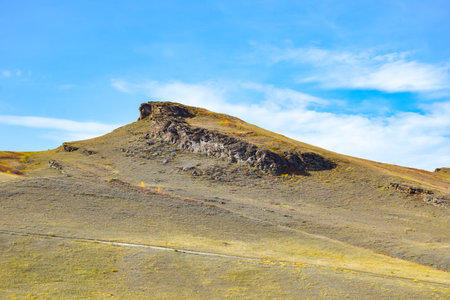 Mountain landscape in Khakassia, Siberia, Russiaの写真素材