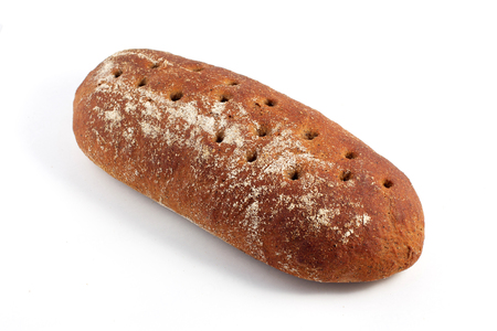 Rye bread isolated on white background.の写真素材