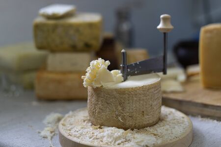 Scraping Device of Swiss Cheese Tete de moine.