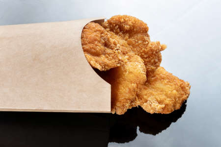 Image of the fried chicken is a best food. Macro photography.の写真素材
