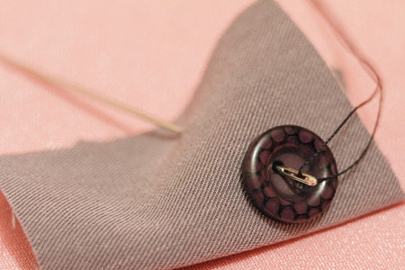 Sewing accessories. Everything for sewing by hand.の写真素材