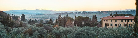 Typical Tuscany landscape near Florence. Italy