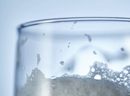 close up of beer foam