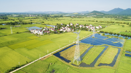 Countryside autumn sceneryの写真素材