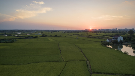 Autumn rural scenery in southern anhui province, Chinaの写真素材