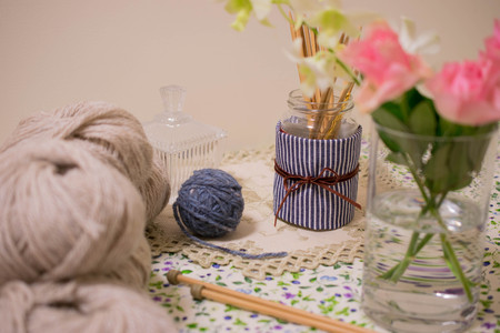 Knittingの写真素材