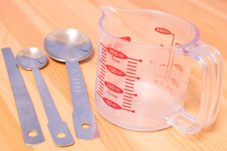 Weighing tool for cookingの写真素材