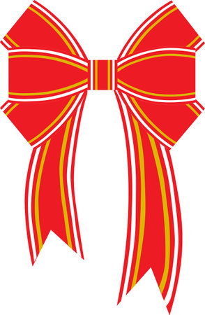 Simple Illustration of Cute Ribbonのイラスト素材