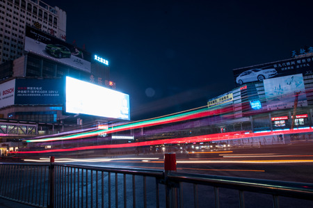 Night light railのeditorial素材