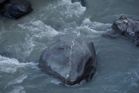 Marsyangdi riverの写真素材