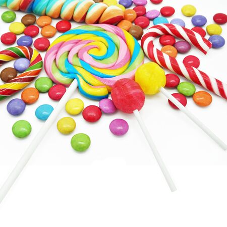 Mixed Colorful Candiesの写真素材