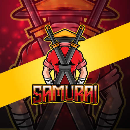 Robotic esport mascot logo designのイラスト素材