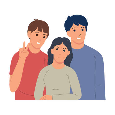 portrait of brothers and sisters gathering
