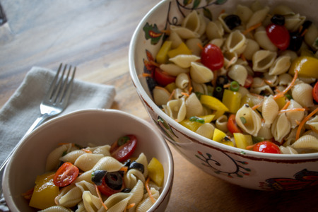 pasta saladの写真素材