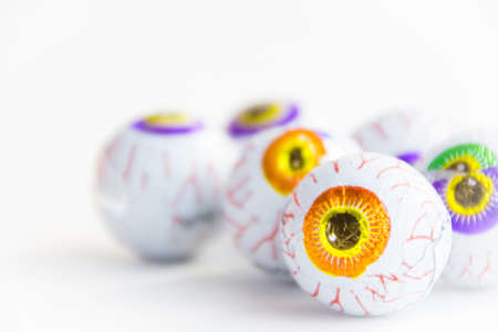 halloween candy in shape of a eyeの写真素材
