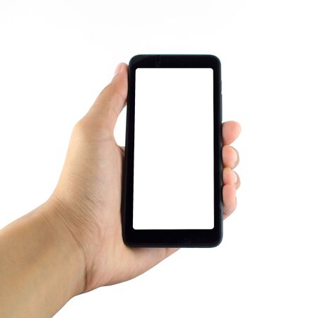 phone white backgroundの写真素材