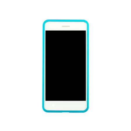 smartphone white backgroundの写真素材