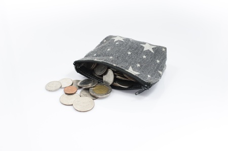 wallet with coins