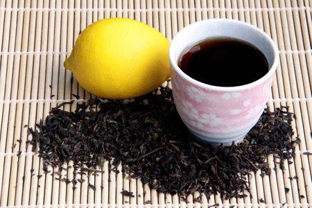 Asian Tea and lemonの写真素材