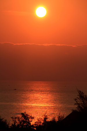 sea sunset and sunriseの写真素材