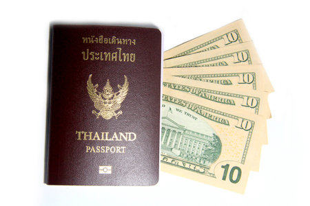 Passport and Dollarの写真素材