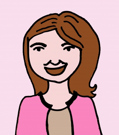 young beautiful woman face close upのイラスト素材