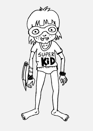 man and woman cartoonのイラスト素材