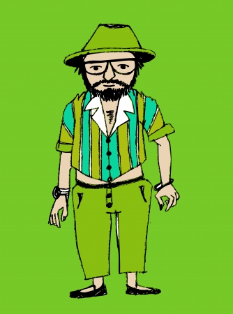 man and woman cartoonのイラスト素材