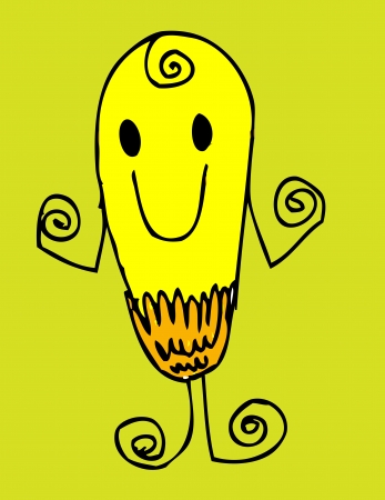 Cartoon cute monsters in Jaidee Family Styleのイラスト素材