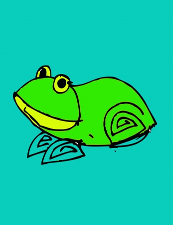 cartoon animals in Jaidee Family Styleのイラスト素材