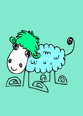 cartoon animals in Jaidee Family Styleのイラスト素材