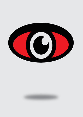 Eye icon character design のイラスト素材