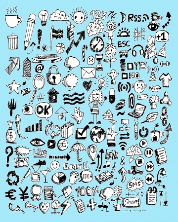 Hand drawn illustration ideaのイラスト素材