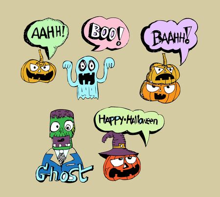 Happy Halloween theme halloween background のイラスト素材