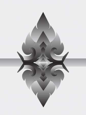 Thai Arts line design のイラスト素材