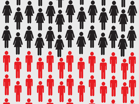 pattern people background のイラスト素材