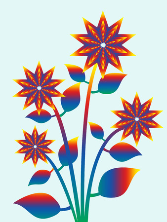 Abstract flower patternのイラスト素材