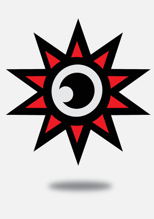Eye icon character designのイラスト素材