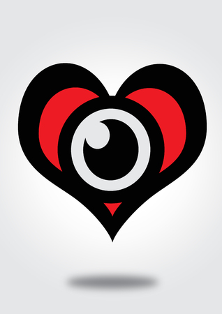 Eye icon character designのイラスト素材