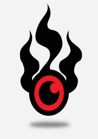 Eye icon character designのイラスト素材