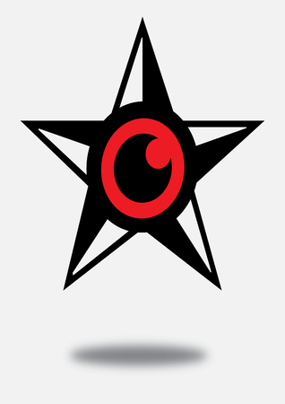 Eye icon character design のイラスト素材