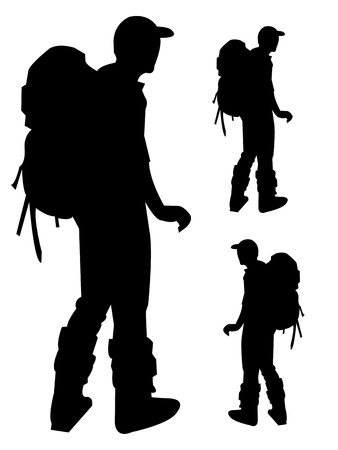 images of climb on a mountain のイラスト素材