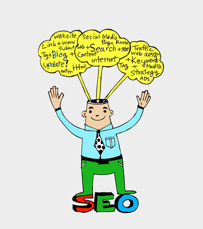 Seo Idea SEO Search Engine Optimization のイラスト素材