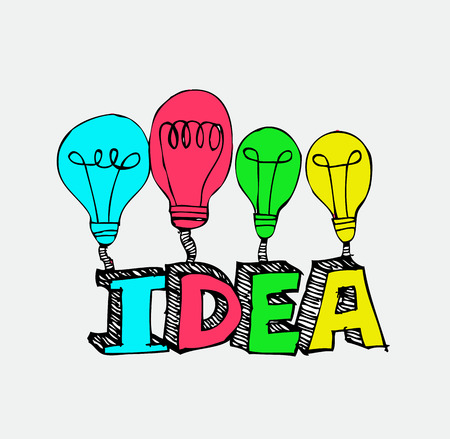 idea Light bulb vector iconのイラスト素材