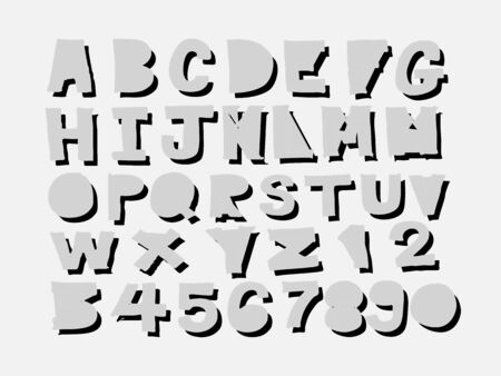 Font Sketch Hand drawing vector lettersのイラスト素材