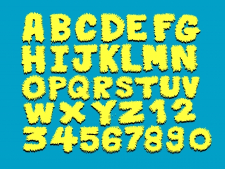 Font Sketch Hand drawing vector letters のイラスト素材